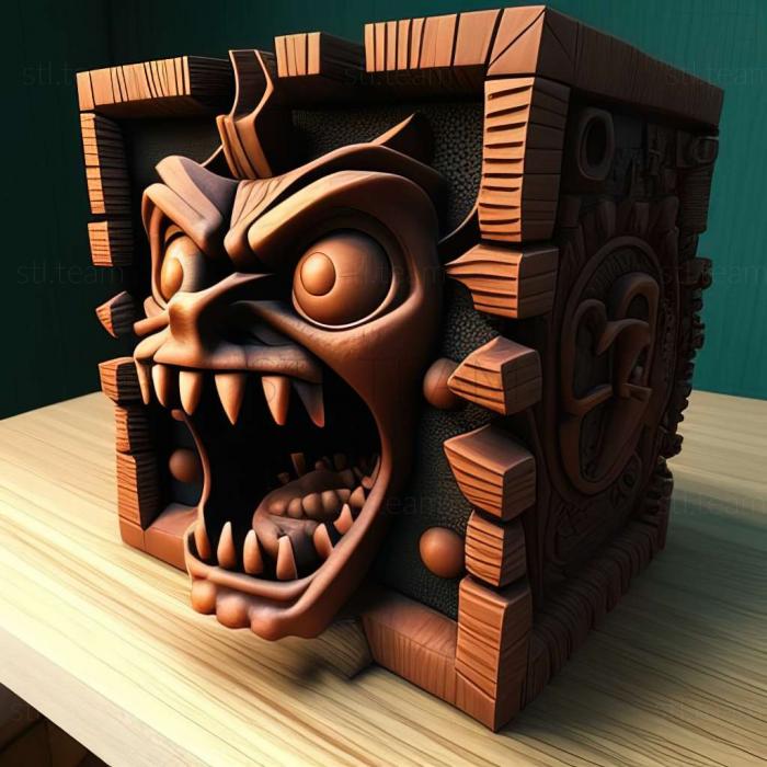 3D model Crash Bandicoot 3 Warped game (STL)